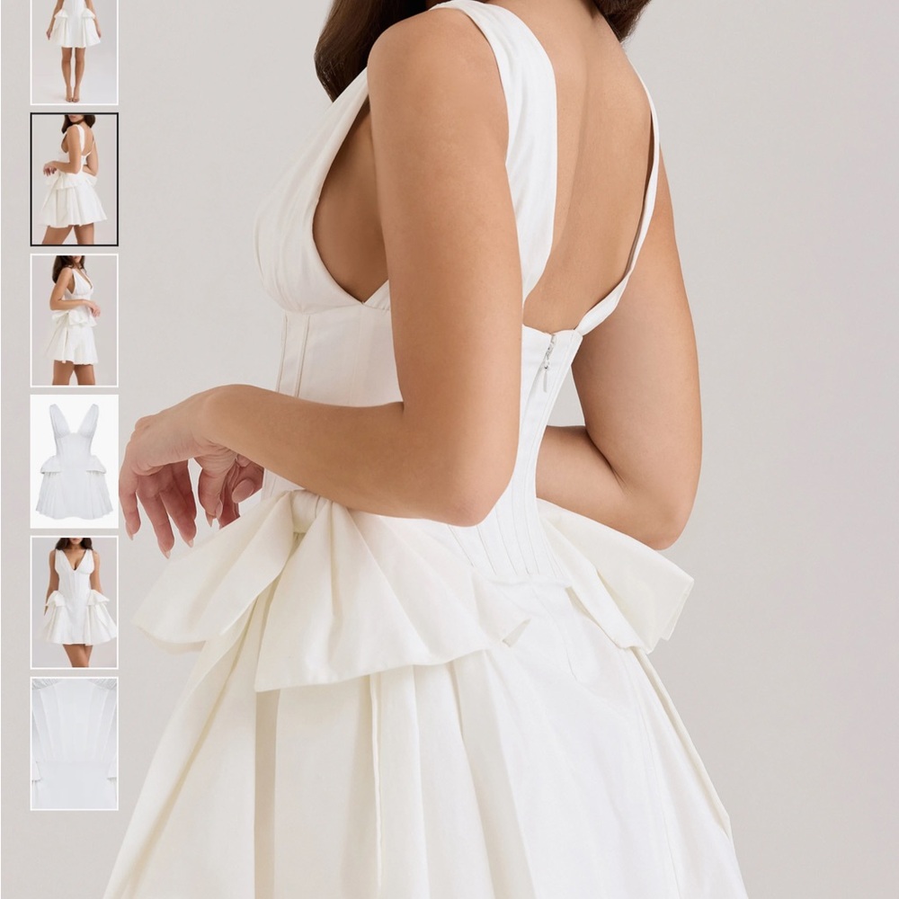 Amalia Twin Bow Stretch Cotton Cocktail Minidress
HOUSE OF CB - Picture 4 of 5